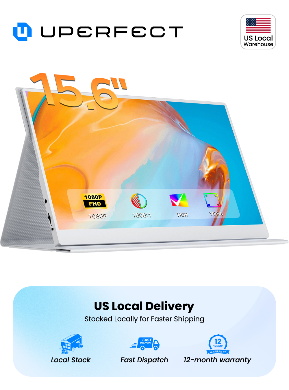 Pc Gaming Second - UPERFECT 15.6 Inch Portable Monitor For