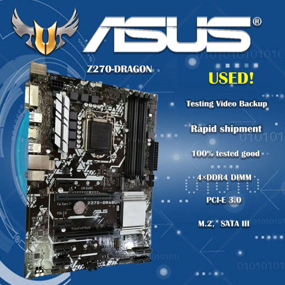 Pc Gaming Core I7 - Motherboard For Asus PRIME Z270-DRAGON Original
