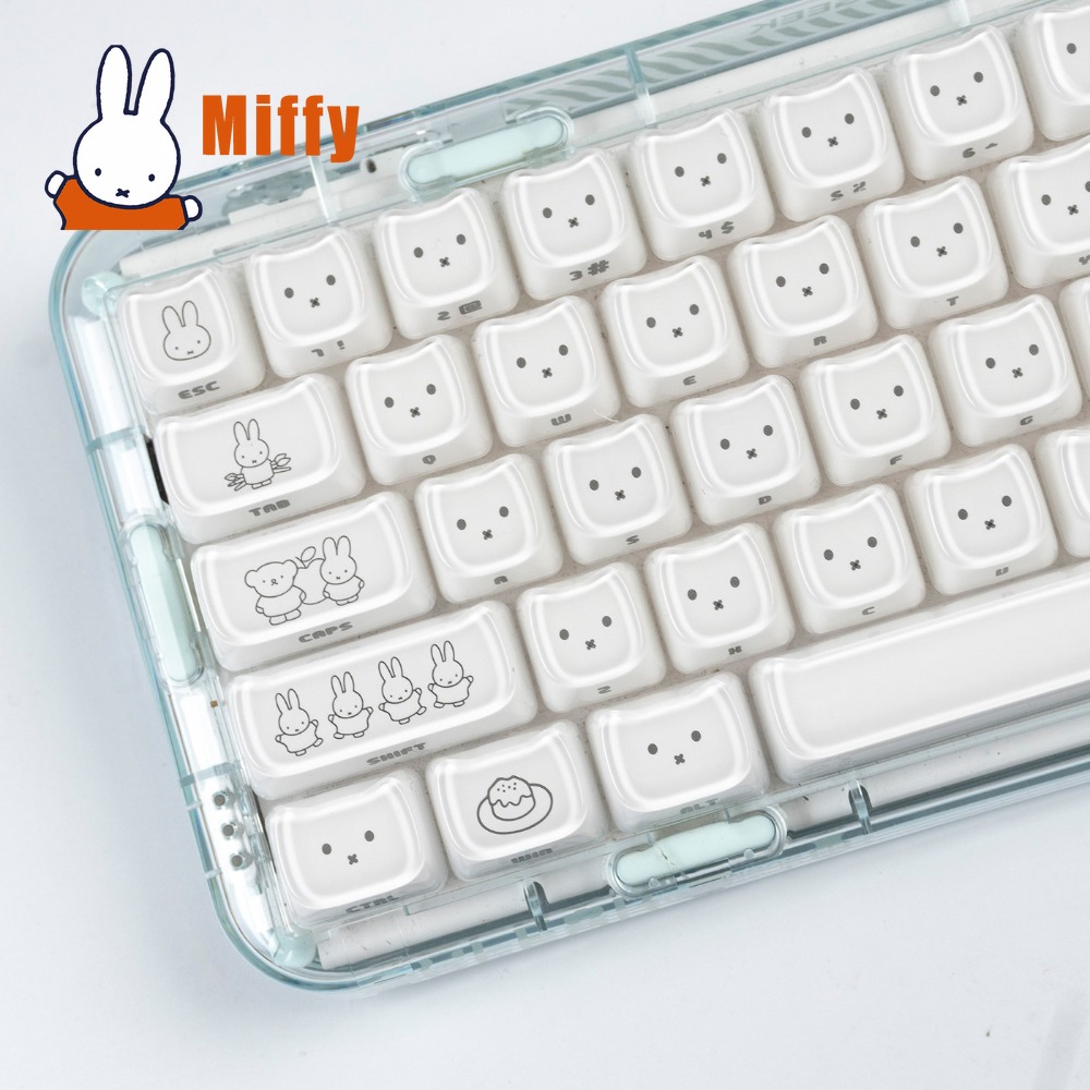 Kawaii Miffy Keycaps Cute Rabb - Pc Gaming Sultan 评论和价格
