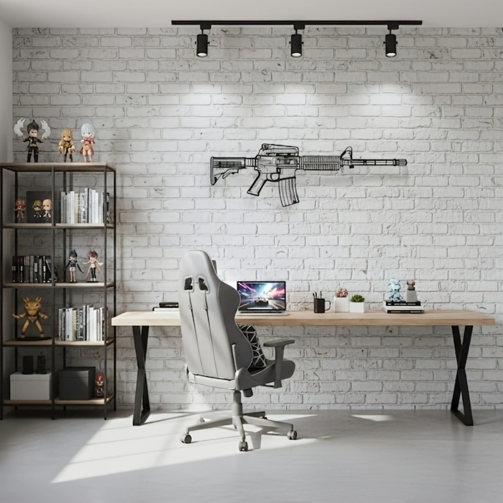 CIFbuy M4 Rifle AR15 Gun Silho - Gaming Desk Mat 评论和价格