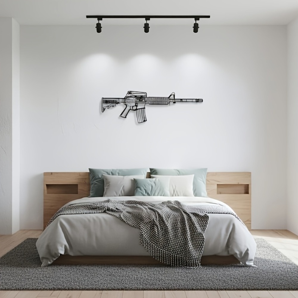 CIFbuy M4 Rifle AR15 Gun Silho - Gaming Desk Mat 评论和价格