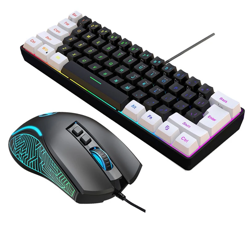 Keyboard and Mouse 60% Compute - Pc Gaming Kit 评论和价格