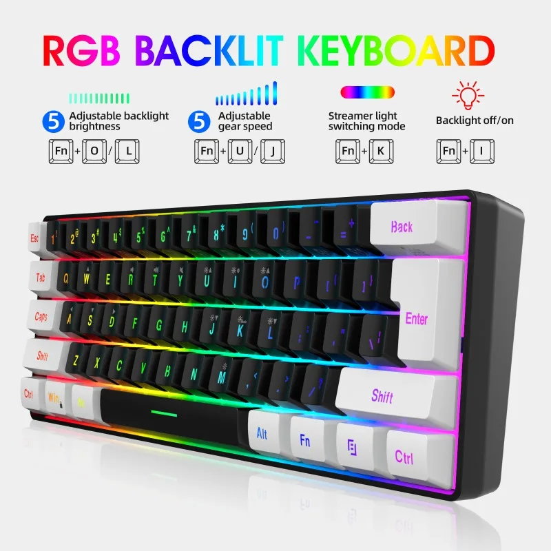 Keyboard and Mouse 60% Compute - Pc Gaming Kit 评论和价格