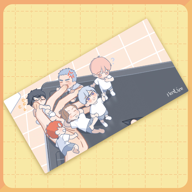 Here U Are Manga Art Gaming Mo - Gaming Desk Mat 评论和价格
