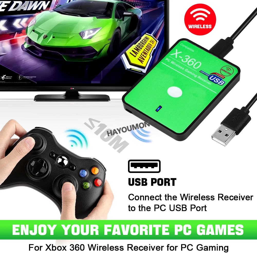 New Wireless Gaming Receiver f - Pc Gaming Xbox Controller 评论和价格