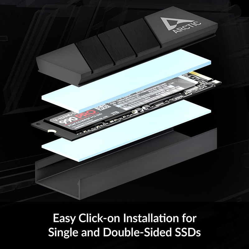 ARCTIC M2 Pro Black heatsink C - M.2 Ssd Heatsink 评论和价格