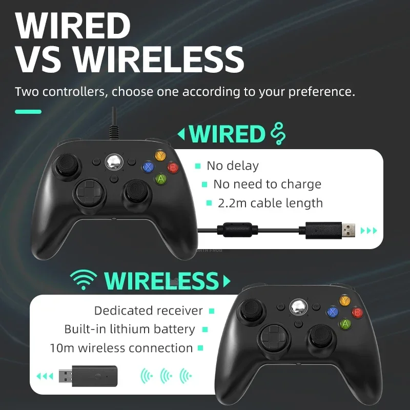 DATA FROG Ergonomic Wireless T - Pc Gaming Xbox Controller 评论和价格