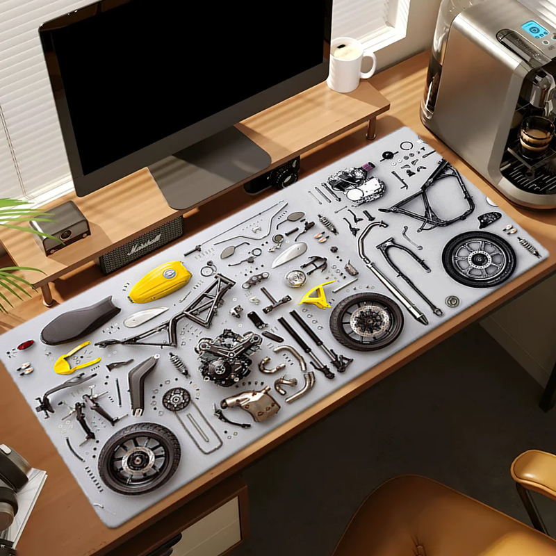 Disassembly Diagram Rubber Mou - Gaming Desk Mat 评论和价格