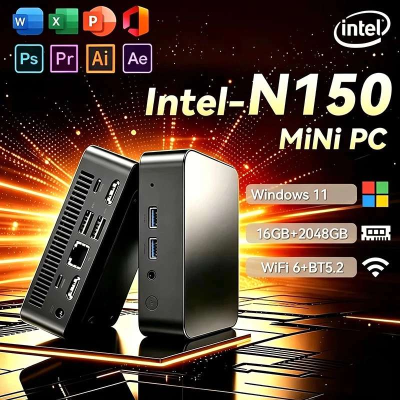 NEW Mini PC Windows 11 Intel N - Pc Gaming Compact 评论和价格